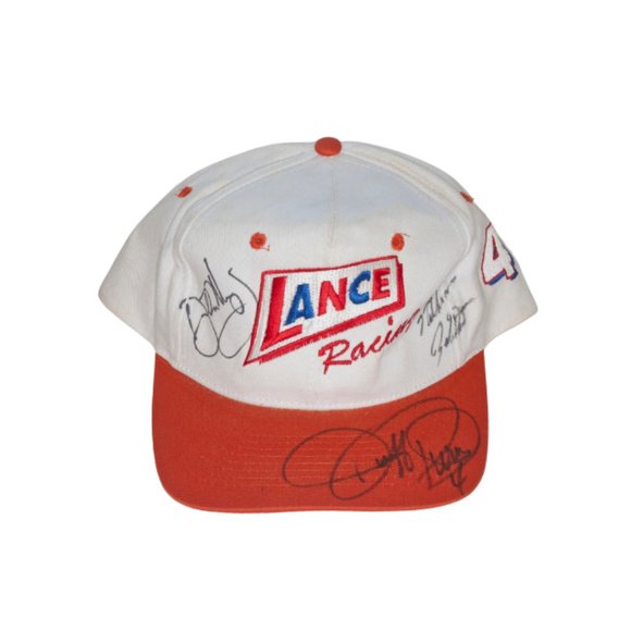 Other - Vintage Nascar Lance Racing #4 Signed Snapback Hat